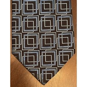 John Ashford Blue Black Hand Made 100% Silk Men’s Neck Tie Made In China